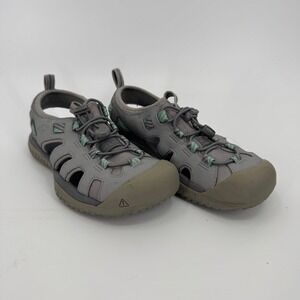 KEEN Solr Sandals Women Size 8 Gray Aqua Water Sandals Hiking Shoes